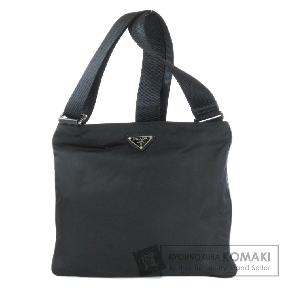Prada Tessuto Crossbody Plate shoulder bag